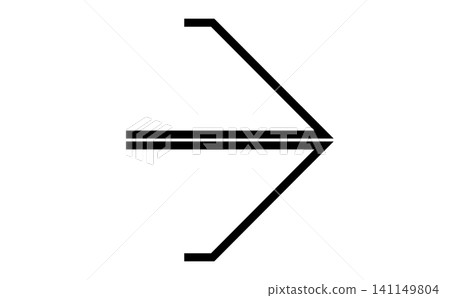 Graduated triple chevron arrow, Sequential pointer icon design, Dynamic black arrow vector symbol, Modern directional graphic element Graduated triple chevron arrow, Sequential pointer icon design, Dynamic black arrow vector symbol, Modern directional graphic element 141149804