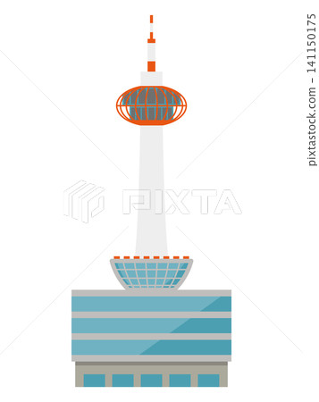 Kyoto Tower illustration Kyoto Tower illustration 141150175