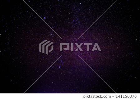 Vibrant purple and black starry night sky texture with constellations. Vibrant purple and black starry night sky texture with constellations. 141150376