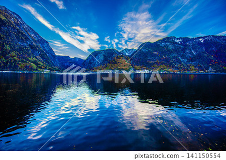 A mountain reflected on the lake A mountain reflected on the lake 141150554