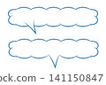 Cute, fluffy, horizontally oriented frame in blue. 141150847