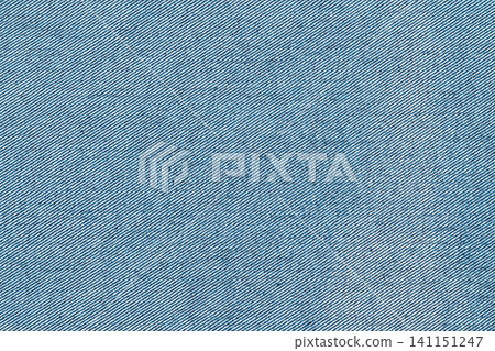 Blue denim fabric texture with diagonal weave pattern Blue denim fabric texture with diagonal weave pattern 141151247