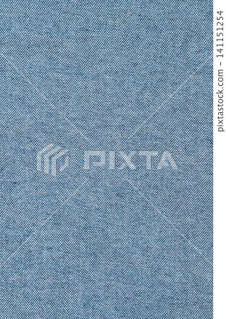 Closeup of blue denim fabric texture with diagonal weave pattern Closeup of blue denim fabric texture with diagonal weave pattern 141151254