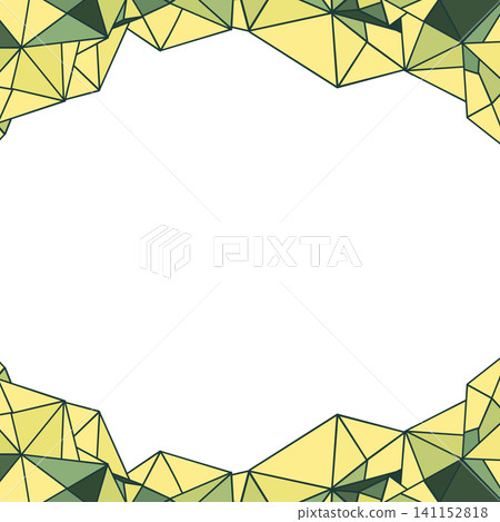 A refreshing light green frame made from origami. 141152818