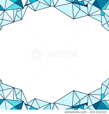 A cool blue-green frame made from origami. A cool blue-green frame made from origami. 141152819