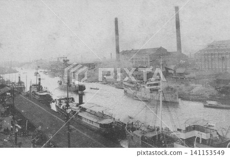 Old photograph, 1916-1918, Ajigawaguchi, Osaka City 141153549
