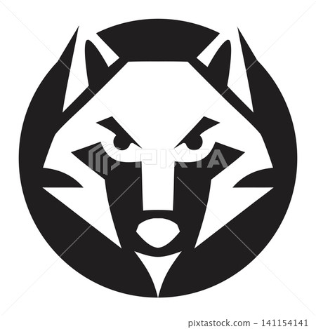 Geometric Wolf Face Branding Logo Geometric Wolf Face Branding Logo 141154141