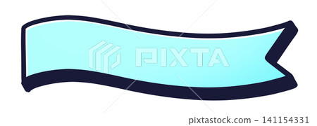 Gentle ribbon frame with shadow, blue Gentle ribbon frame with shadow, blue 141154331