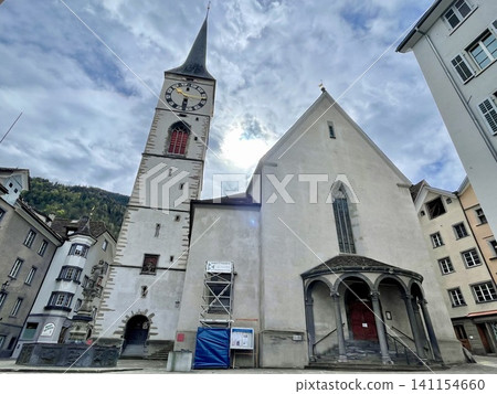 [Switzerland] Exterior view of St. Martin's Church in Chur 141154660