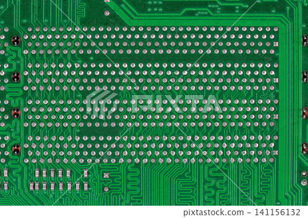 Green printed circuit board a background Green printed circuit board a background 141156132