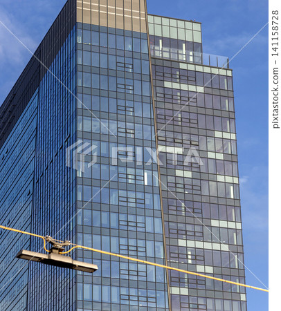 Bratislava, Slovakia - February 14, 2024: Modern architecture of the Slovak capital Bratislava Bratislava, Slovakia - February 14, 2024: Modern architecture of the Slovak capital Bratislava 141158728
