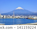 Mount Fuji as seen from Tagonoura Port in Fuji City 141159224