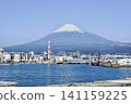 Mount Fuji as seen from Tagonoura Port in Fuji City 141159225
