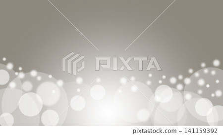 背景為米色,底部散佈著許多白色散景球體。 背景為米色,底部散佈著許多白色散景球體。 141159392