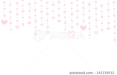 Cute pink heart ornament_background Cute pink heart ornament_background 141159532
