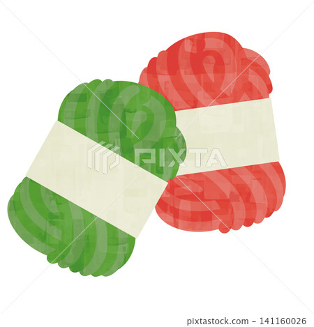 Watercolor-style two-color yarn balls Watercolor-style two-color yarn balls 141160026