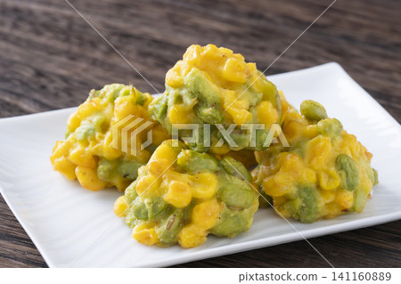 毛豆和玉米天婦羅 毛豆和玉米天婦羅 141160889