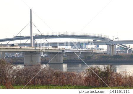 荒川排水道:荒川大橋/京葉路(東京都江戶川區) 荒川排水道:荒川大橋/京葉路(東京都江戶川區) 141161111