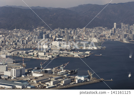 A panoramic view of Kobe City A panoramic view of Kobe City 141161125