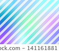 Pastel rainbow diagonal stripe gradient background 141161881