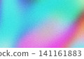 Turquoise and pink grain gradient hologram background 141161883