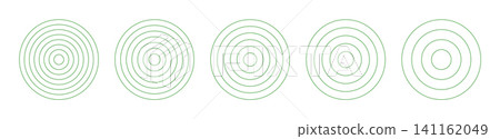 Sunburst green icon elements. Retro sunburst design. Vector illustration. Abstract line circle vector background. Radial green stripes background. Sunburst icons collection. Sunburst green icon elements. Retro sunburst design. Vector illustration. Abstract line circle vector background. Radial green stripes background. Sunburst icons collection. 141162049