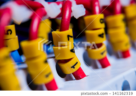 Voltage switchboard with circuit breakers. Voltage switchboard with circuit breakers. 141162319
