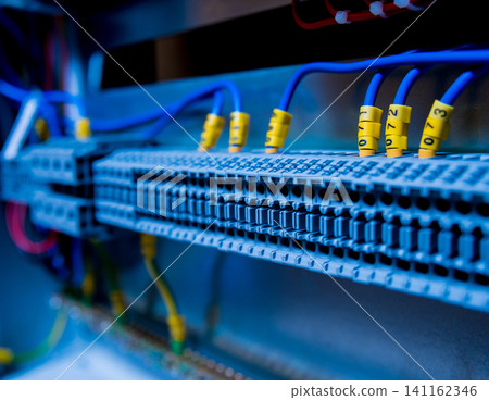 Voltage switchboard with circuit breakers. Voltage switchboard with circuit breakers. 141162346