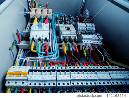 Electrical equipment. Background and texture 141162354