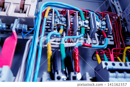 Electrical equipment. Background and texture Electrical equipment. Background and texture 141162357