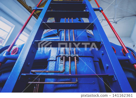 Turbine generators. Hydroelectric power plant. Turbine generators. Hydroelectric power plant. 141162361