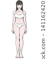 Basic standing pose_Front view_In underwear 2 141162420
