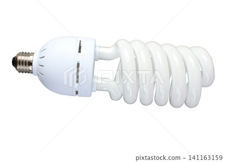 luminous tube lamp on white background, isolated luminous tube lamp on white background, isolated 141163159