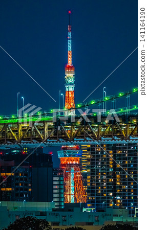 東京鐵塔夜視圖 東京鐵塔夜視圖 141164190