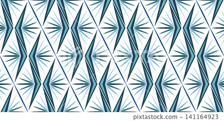 Sea blue abstract diagonal wavy ornament Sea blue abstract diagonal wavy ornament 141164923