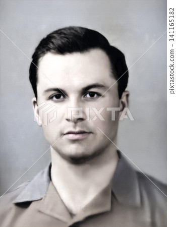 Young Soviet Man in a Formal Portrait in 1959 Young Soviet Man in a Formal Portrait in 1959 141165182