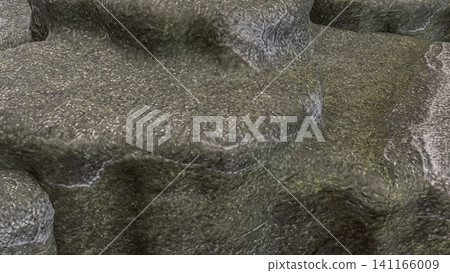 Weathered Gray Stone Rocks With Natural Rough Texture 3d render. Weathered Gray Stone Rocks With Natural Rough Texture 3d render. 141166009