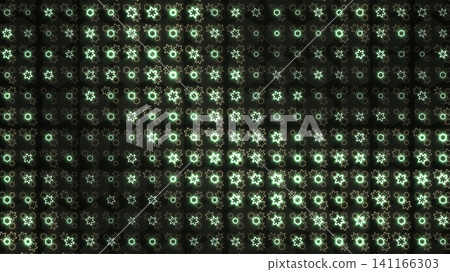 Floral green abstract pattern 141166303