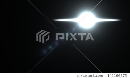Bright light with glow on dark Bright light with glow on dark 141166375
