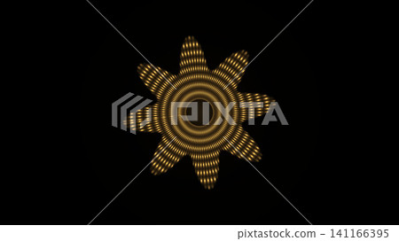 Golden spiral pattern on black background Golden spiral pattern on black background 141166395