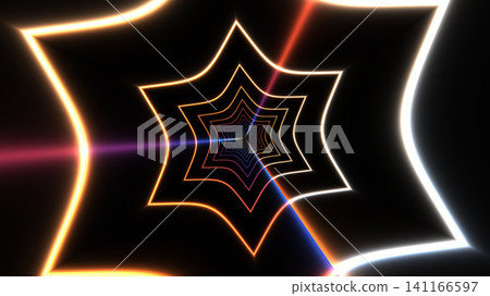 Spiral light design on black background Spiral light design on black background 141166597
