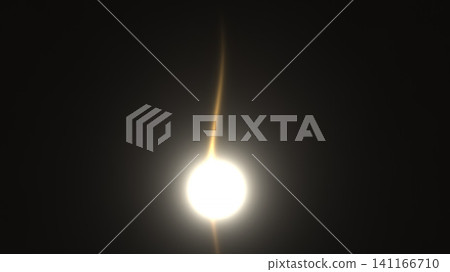 Bright light in dark space with faint rays Bright light in dark space with faint rays 141166710
