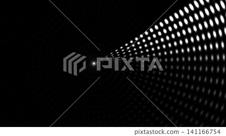 Light patterns in a dark tunnel view Light patterns in a dark tunnel view 141166754