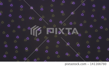 Colorful heart shapes on dark background Colorful heart shapes on dark background 141166780