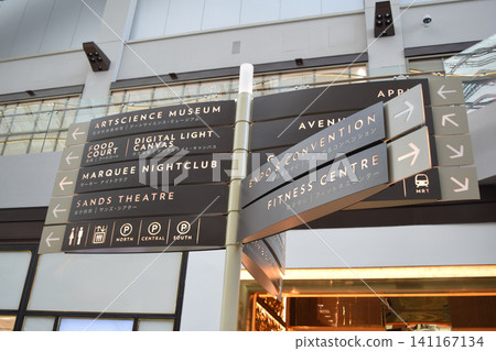 Signage for Marina Bay Sands, Singapore 141167134
