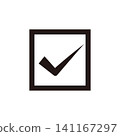 Illustration of a square checkbox 141167297