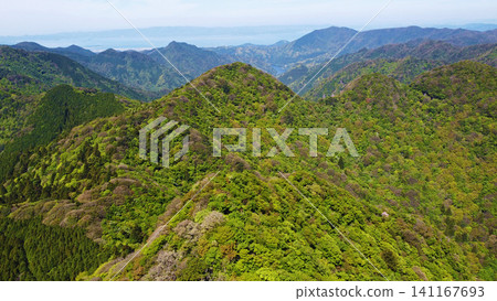 Sasagatake Mountain as seen from above the summit of Tara-dake Mountain. Sasagatake Mountain as seen from above the summit of Tara-dake Mountain. 141167693