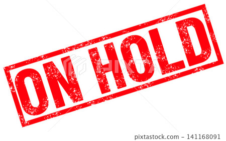 On hold stamp sign. red On hold rubber stamp on white background. On hold stamp sign. On hold stamp sign. red On hold rubber stamp on white background. On hold stamp sign. 141168091