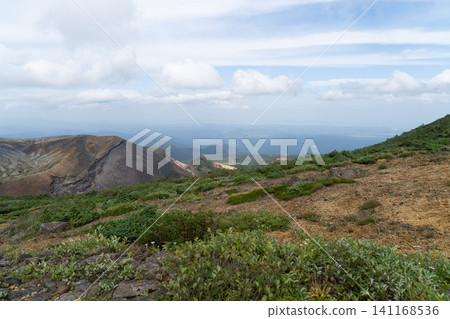 View from Mount Kattadake, summit of Mount Zao, Miyagi Prefecture View from Mount Kattadake, summit of Mount Zao, Miyagi Prefecture 141168536