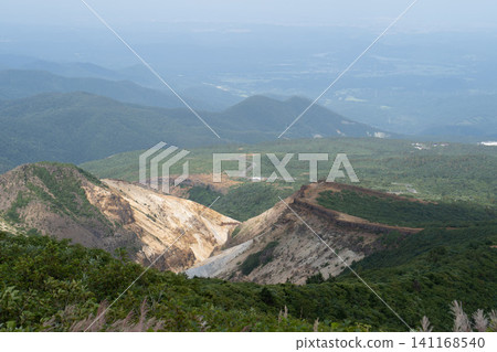 View from the summit of Mt. Zao, Miyagi Prefecture View from the summit of Mt. Zao, Miyagi Prefecture 141168540